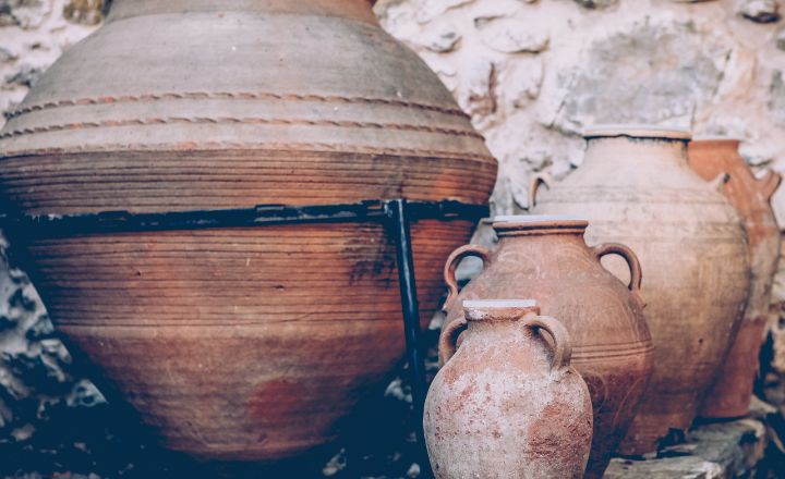 transporte en vasijas de vino en la antigüedad