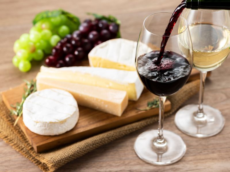 maridaje de vino y quesos